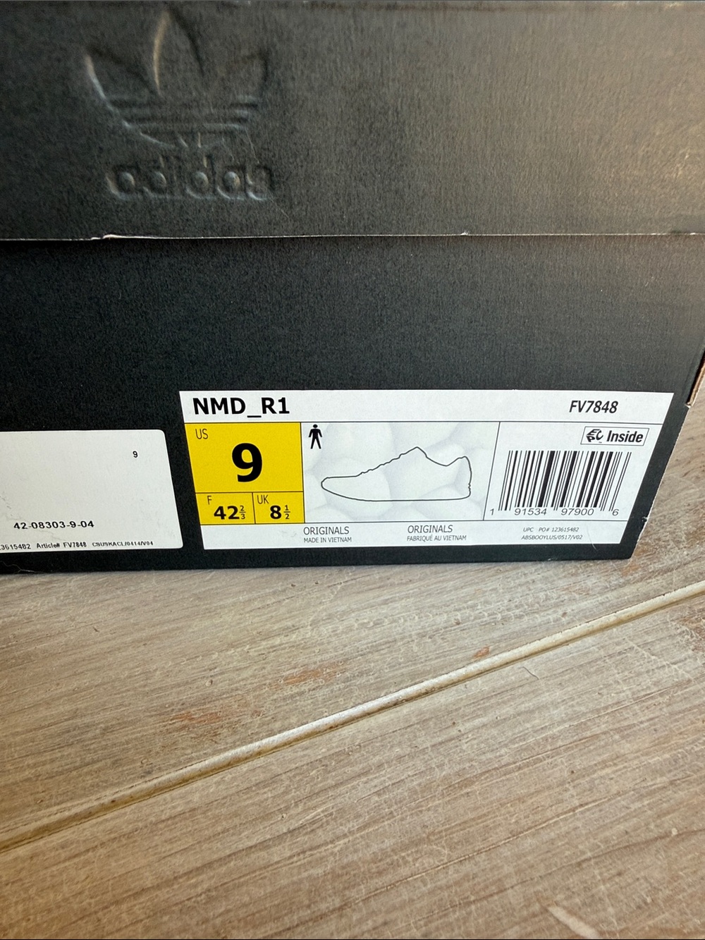 Adidas NMD R1 Boost Print White Black Red - Picture 2 of 13